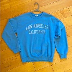 John Galt blue crew neck sweatshirt